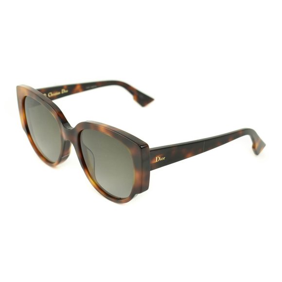 Dior Accessories - DIOR "Night 1": Tortoise Brown Logo Sunglasses mw